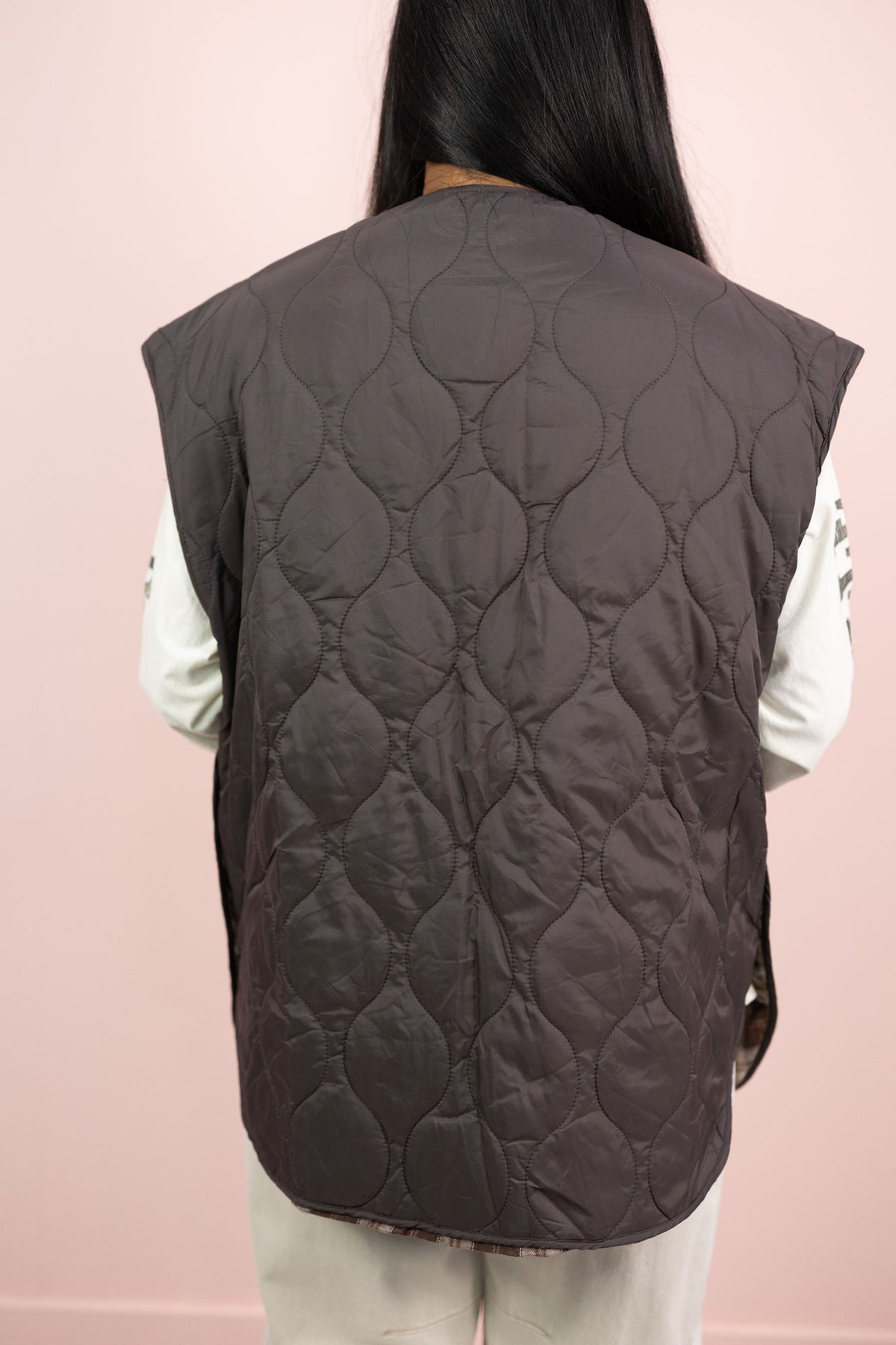 Reversible Plaid Vest