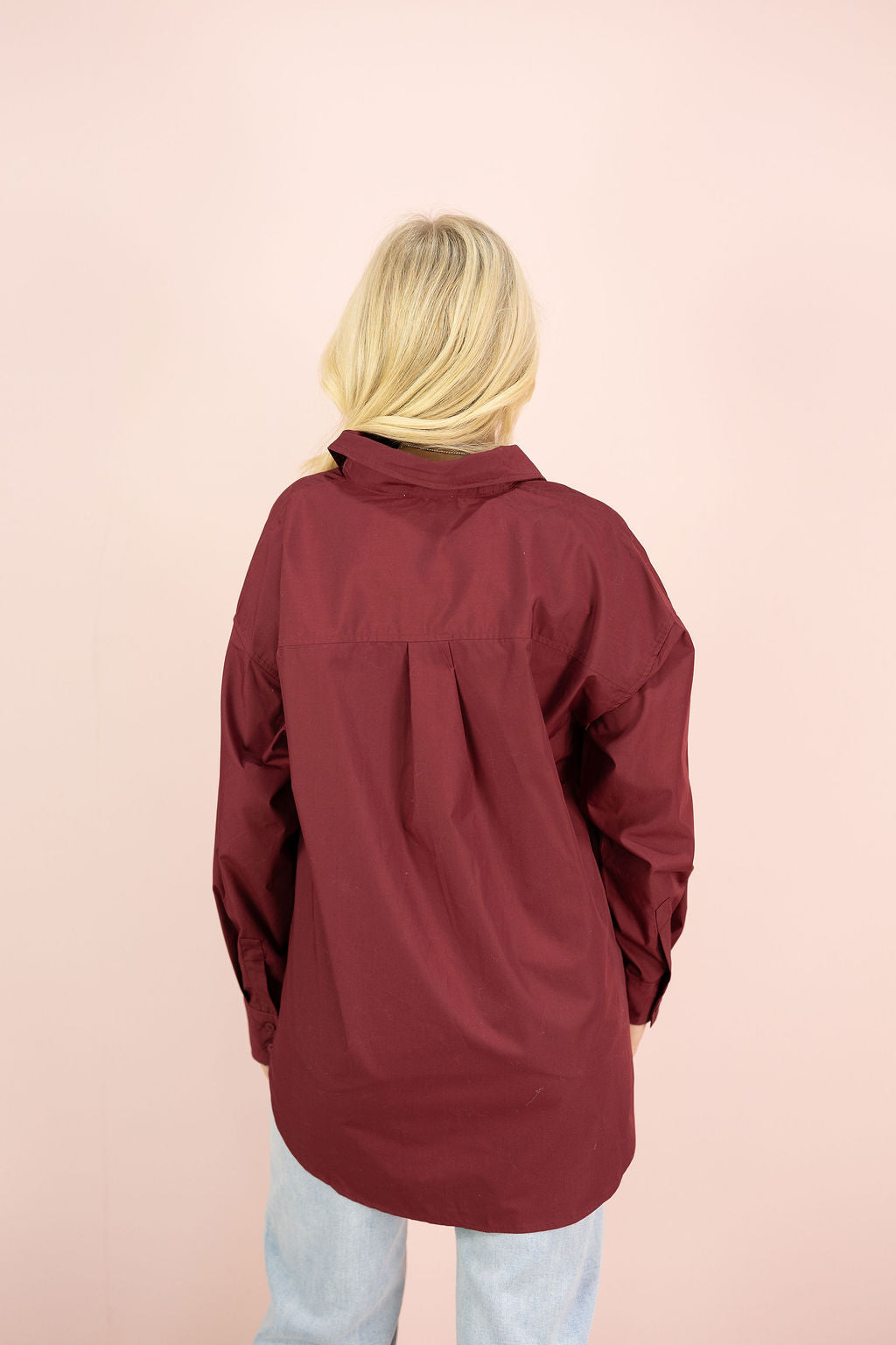 Oversized Shirt Burgundy