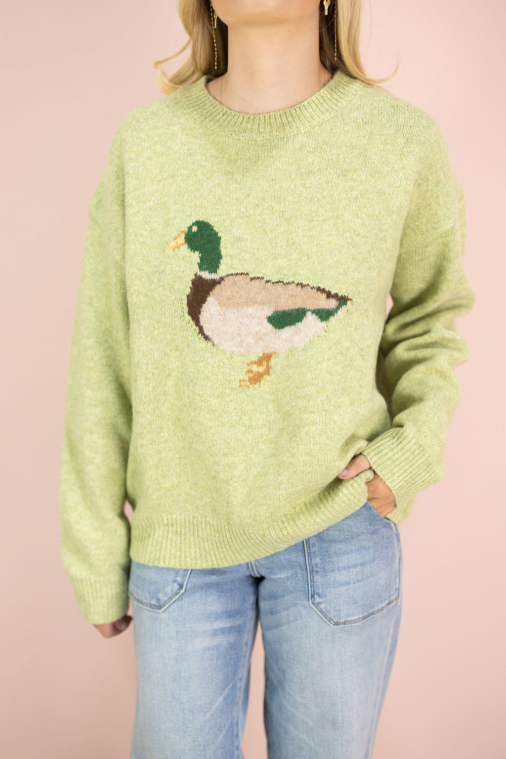 Matcha Duck Sweater