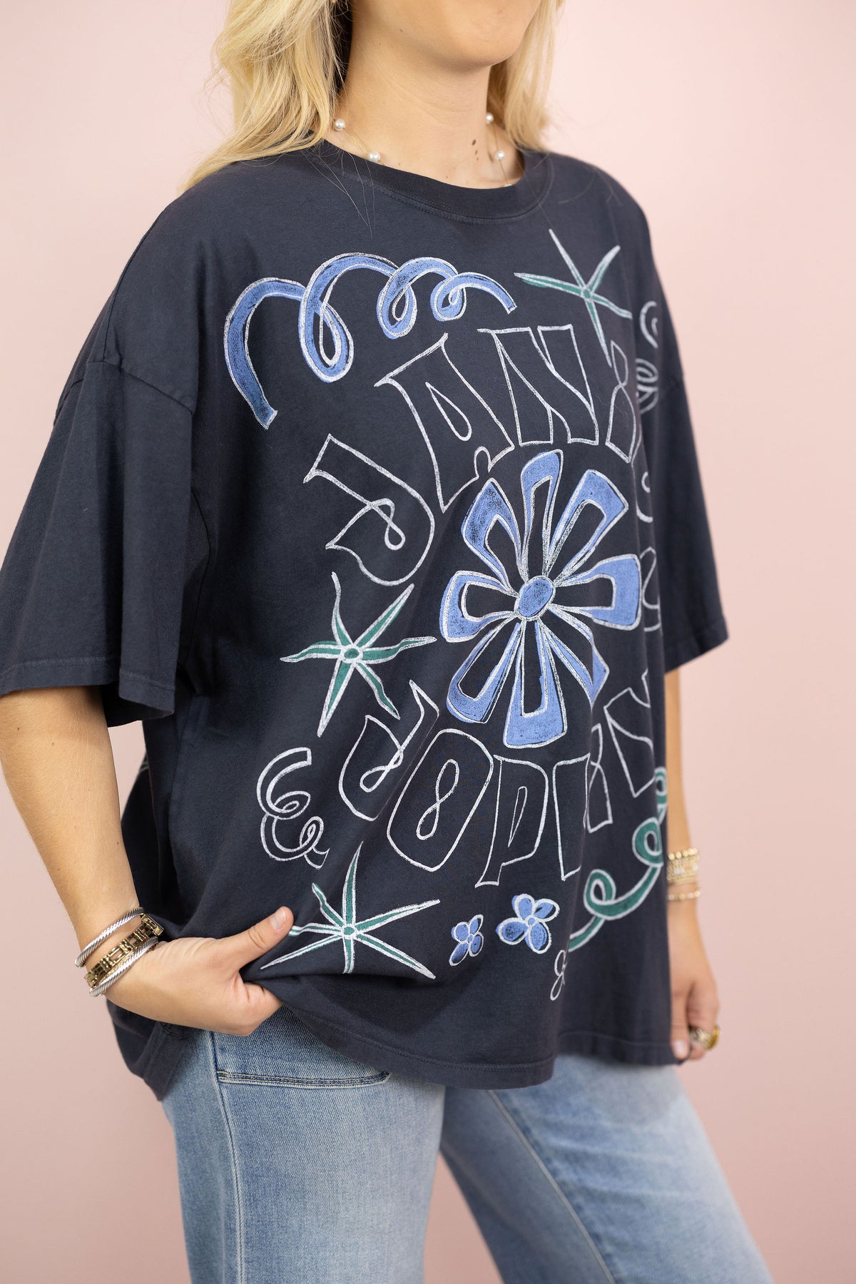 Janis Joplin Doodles 1969 OS Tee