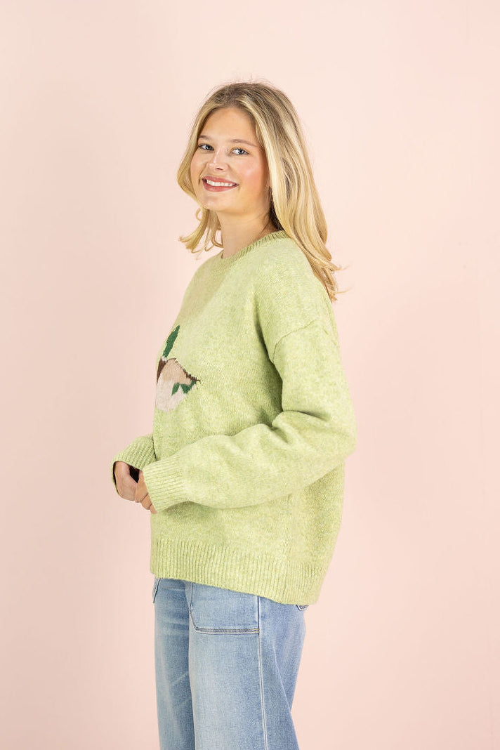 Matcha Duck Sweater