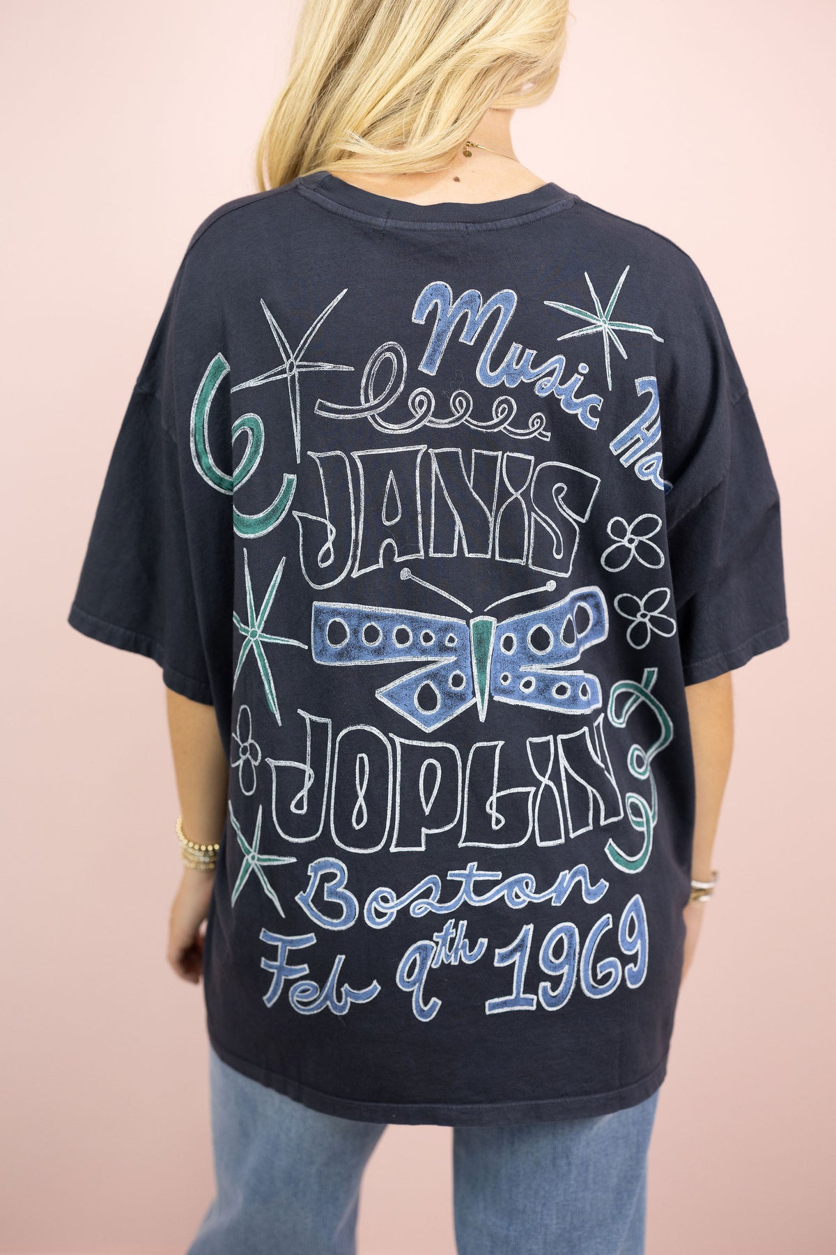 Janis Joplin Doodles 1969 OS Tee