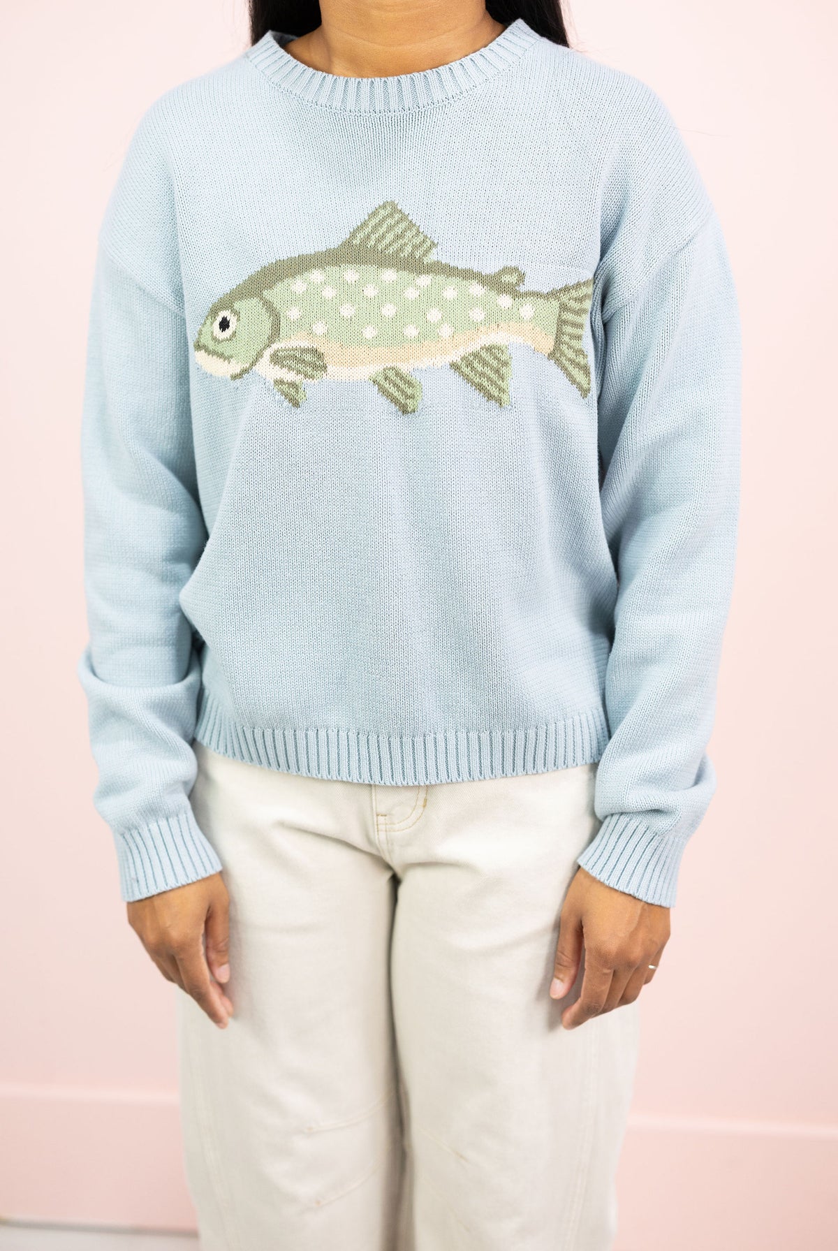 Sage Fish Sweater
