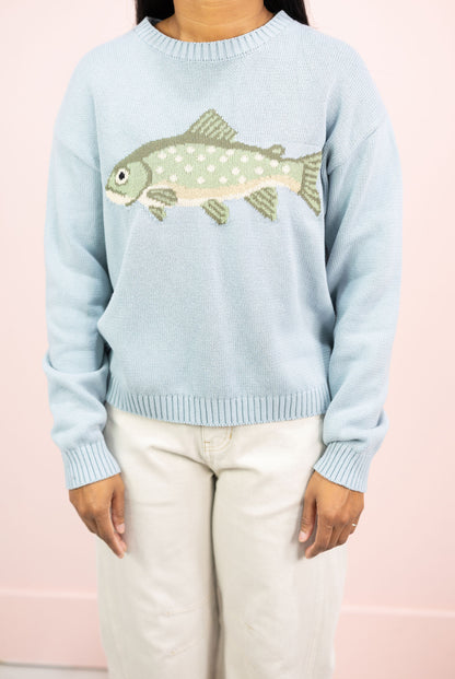 Sage Fish Sweater