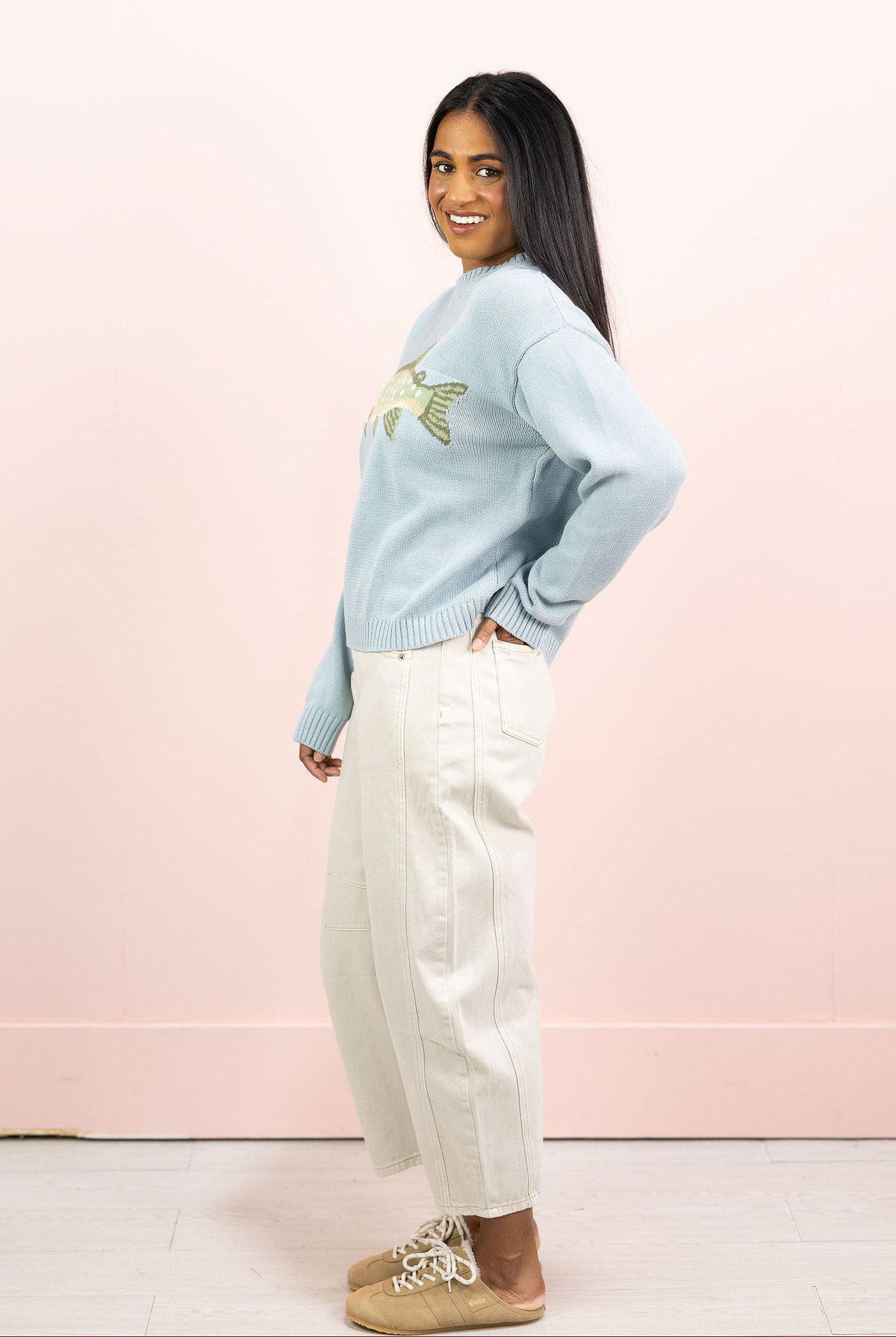 Sage Fish Sweater