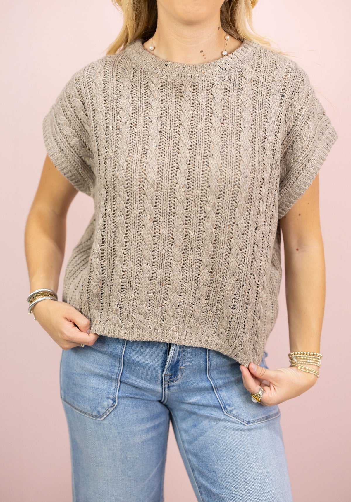 Effortless Cable Knit Tank