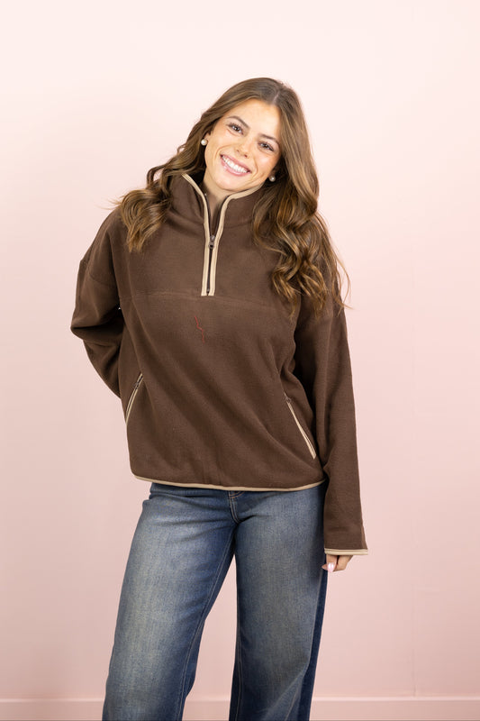 Espresso Fleece Pullover