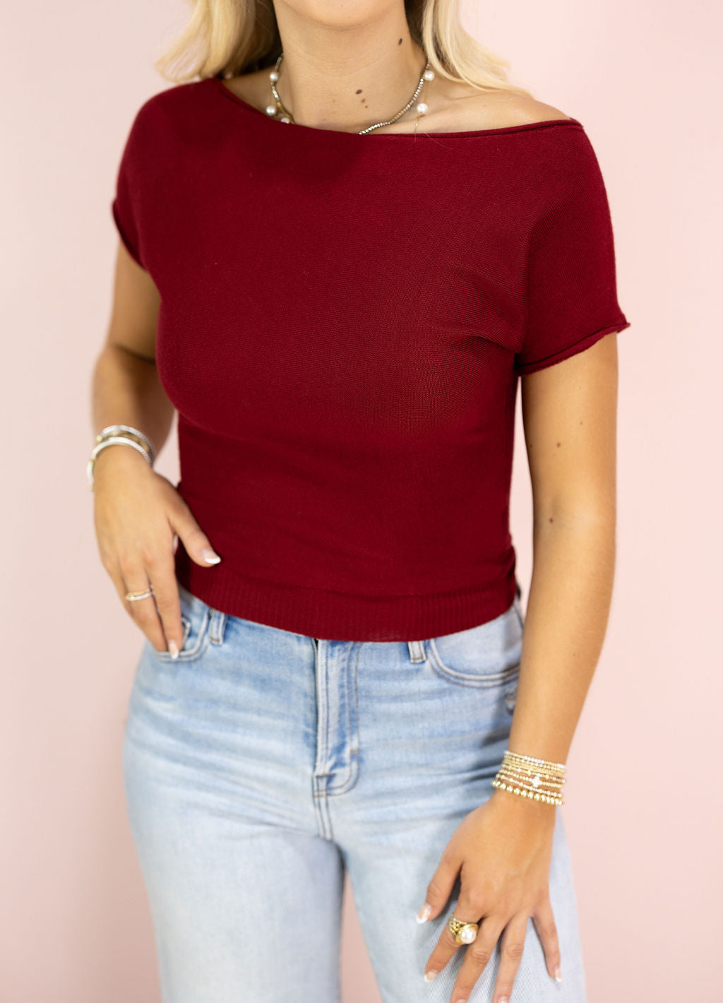 Darby Short Sleeve Knit Top