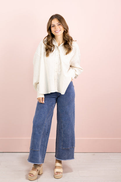 Oatmeal Oversized Shirt
