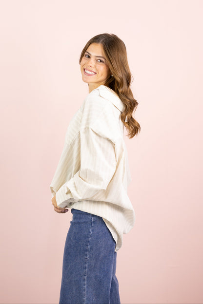 Oatmeal Oversized Shirt