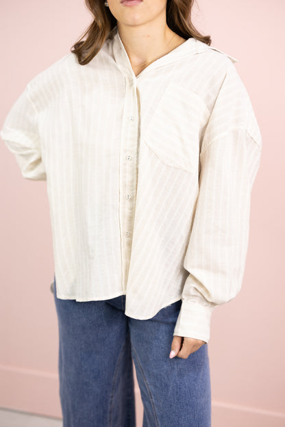 Oatmeal Oversized Shirt