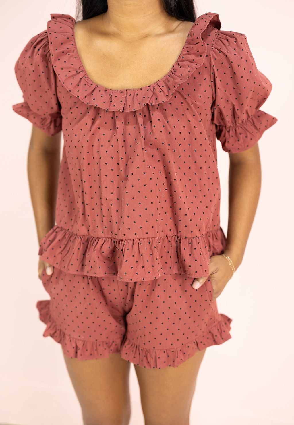 Rohan Polka Dot Ruffle Set of 2