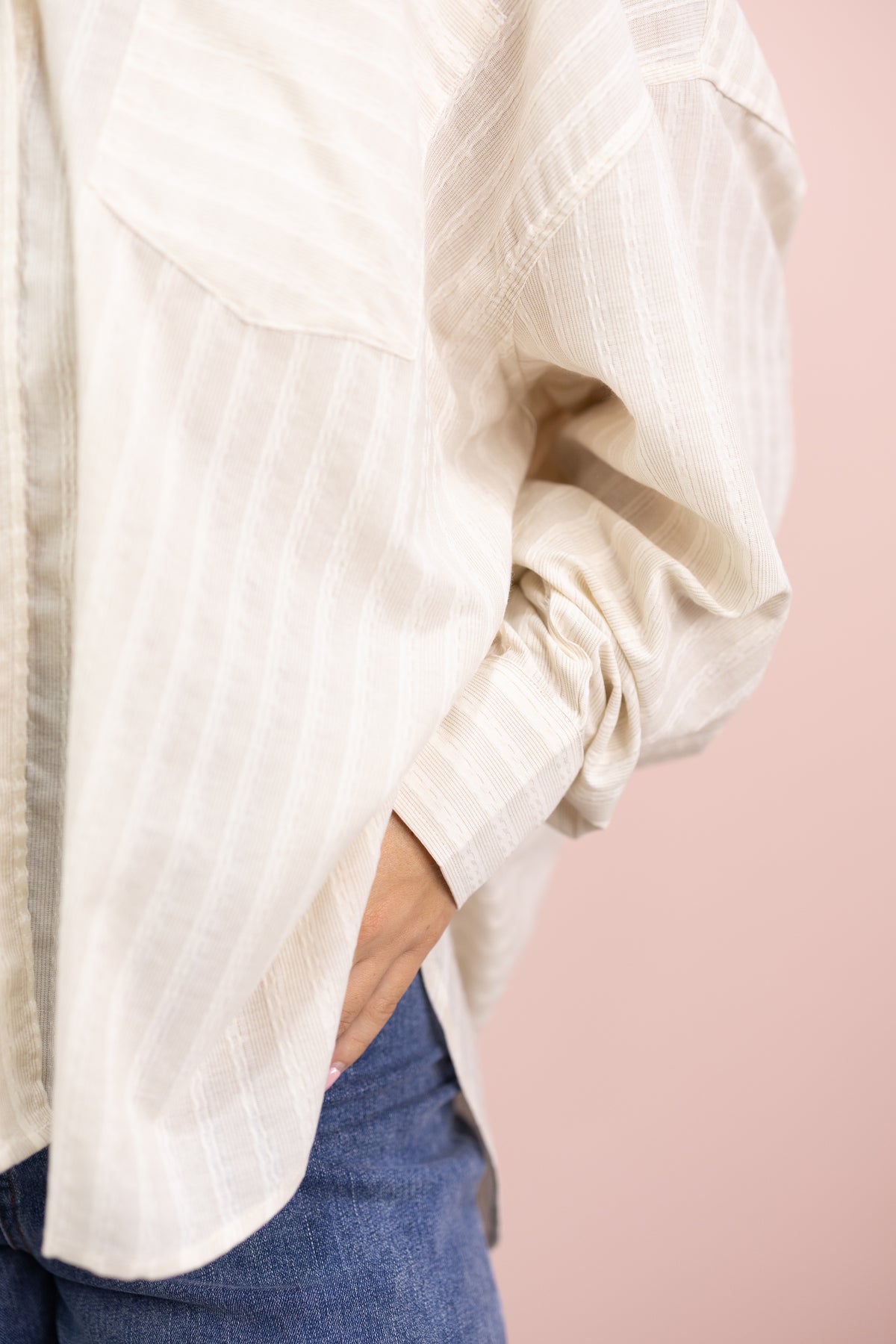Oatmeal Oversized Shirt