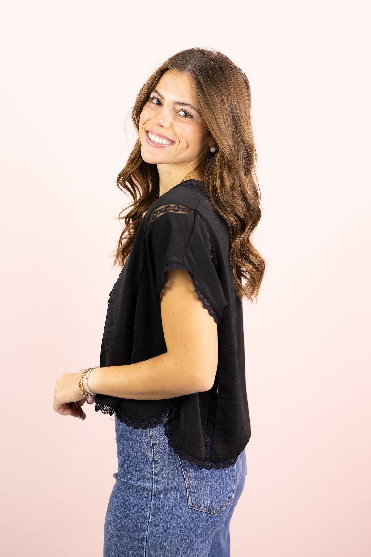 Valentina Black Blouse