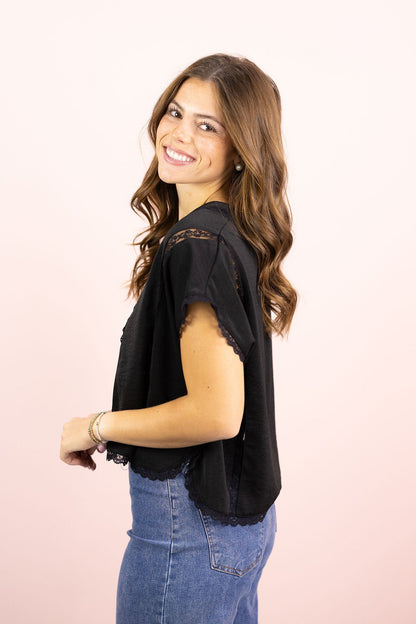 Valentina Black Blouse