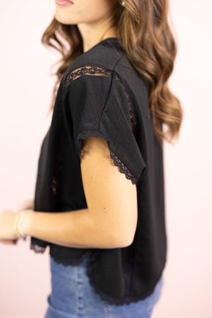 Valentina Black Blouse