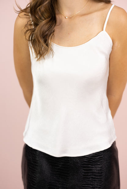 Jasmine Satin Camisole Cream