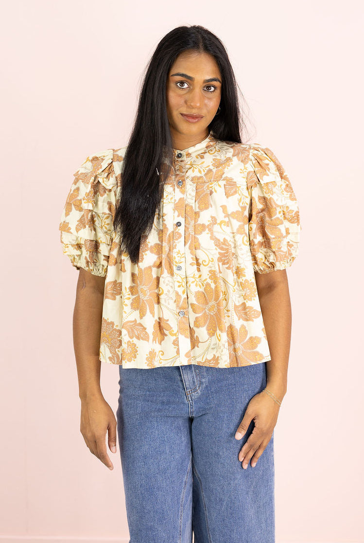 Remi Rust Florals Blouse