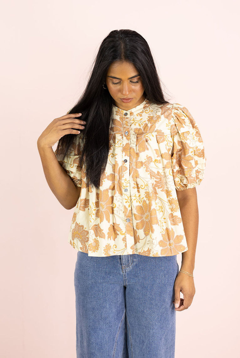 Remi Rust Florals Blouse