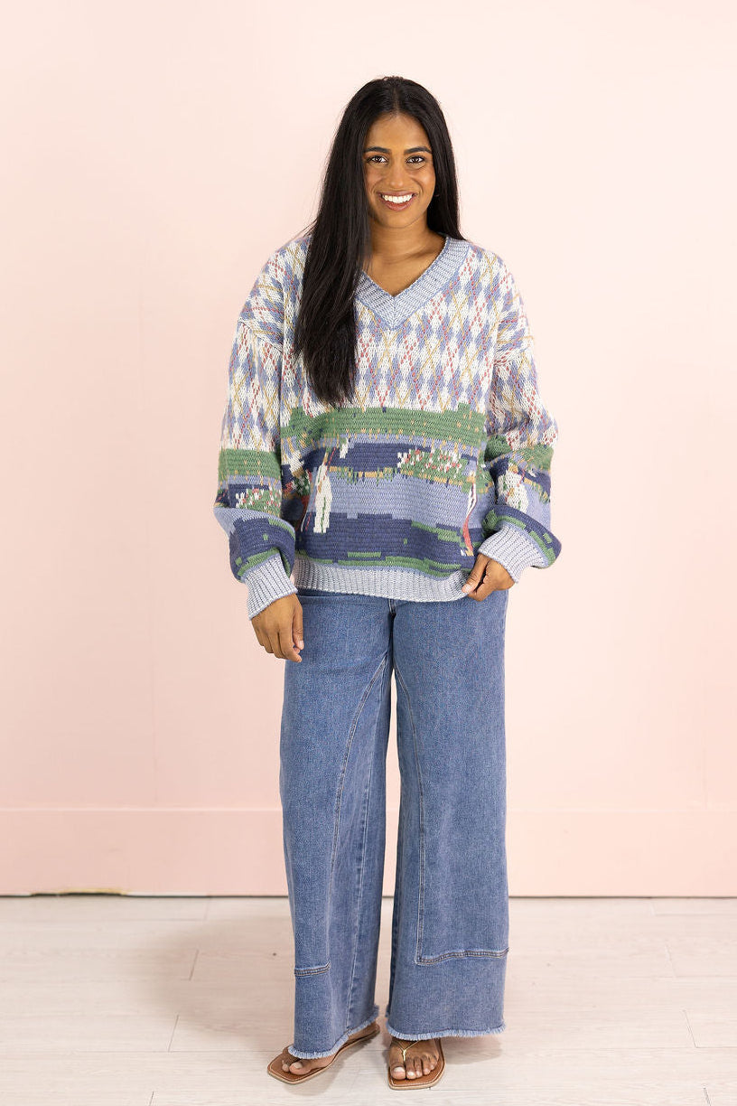 Golf Argyle Sweater