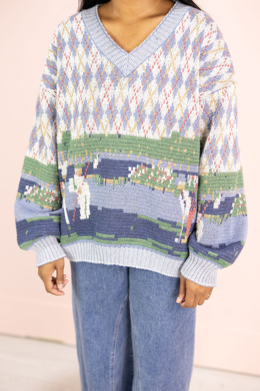 Golf Argyle Sweater