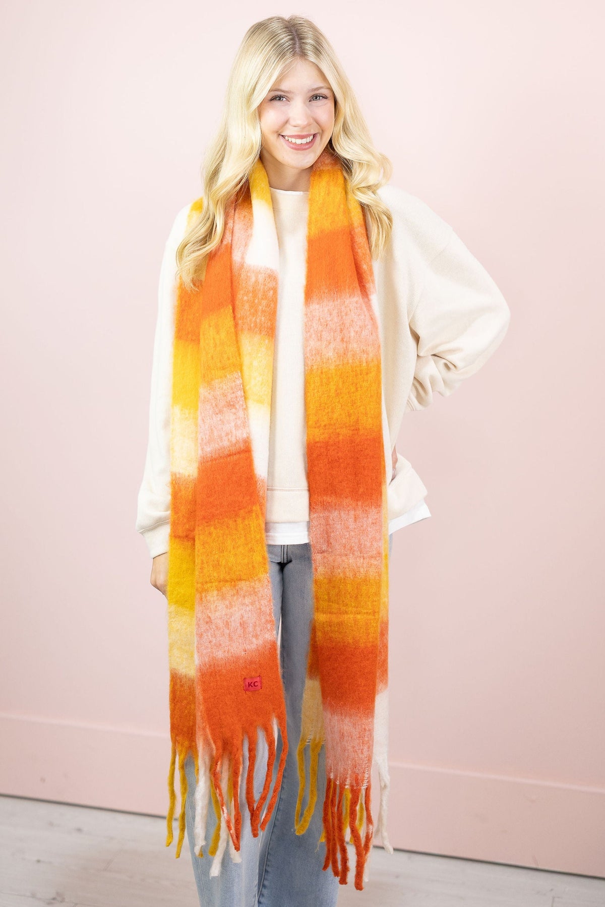 KC Red & Gold Scarf