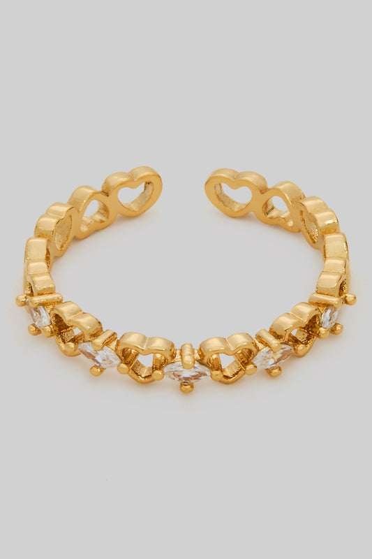 Alternating Heart Ring