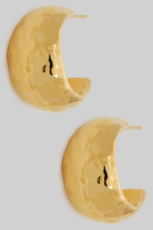 Chubby Textured Hoops