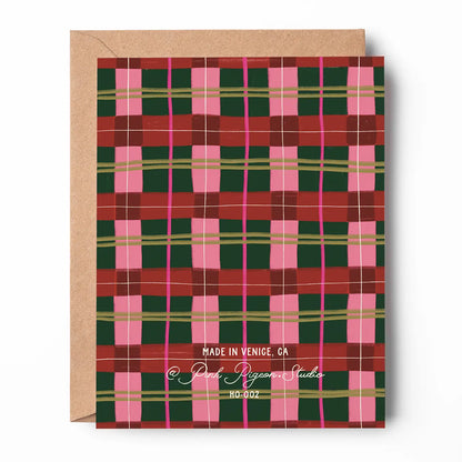 Merry & Bright Plaid Card