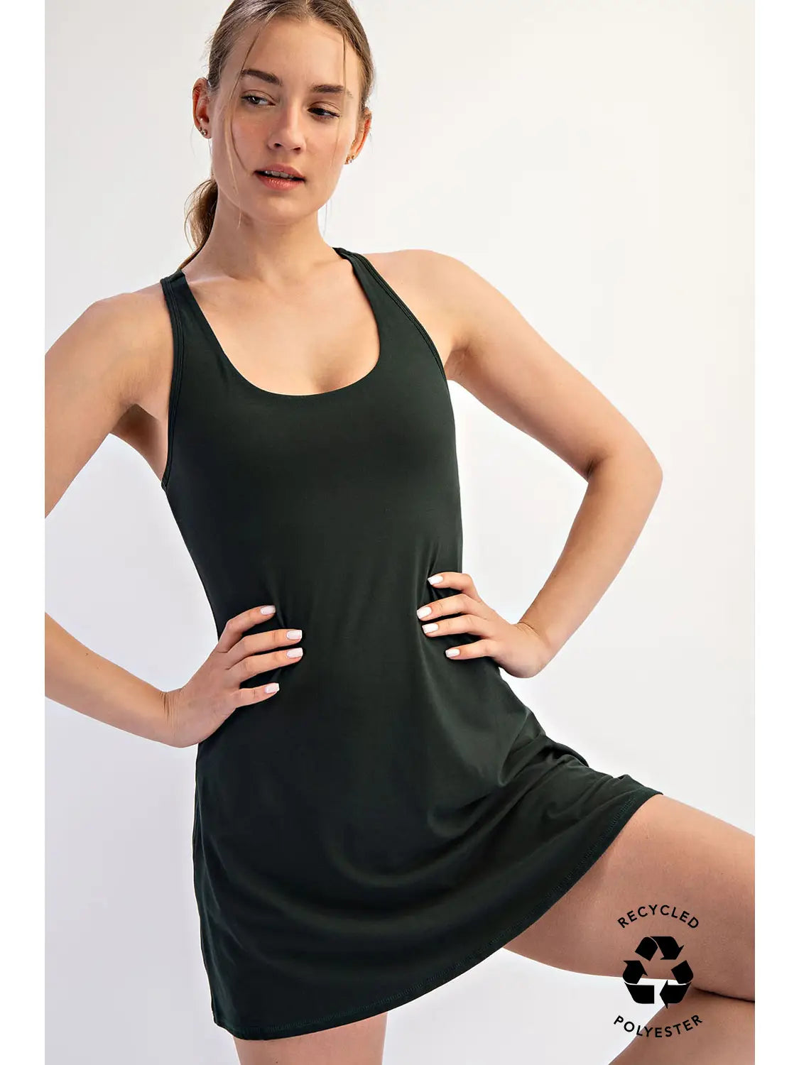 Tennis Romper Dress Green