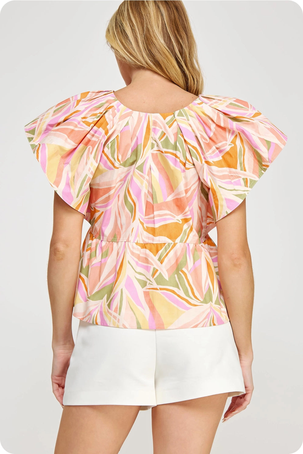 Tropical Poplin Blouse