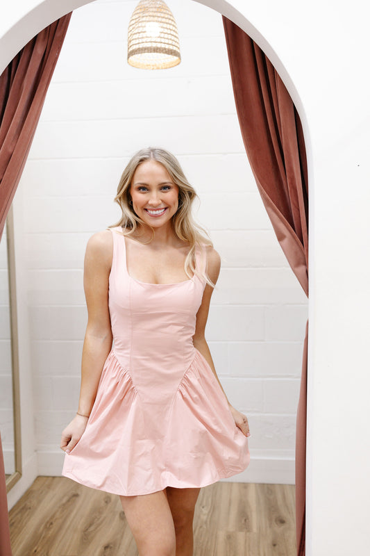 Jadyn Tie Back Dress Pink