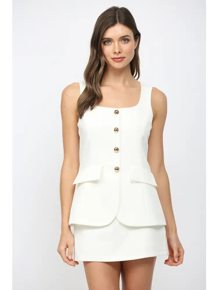 Charlotte Buttons Romper