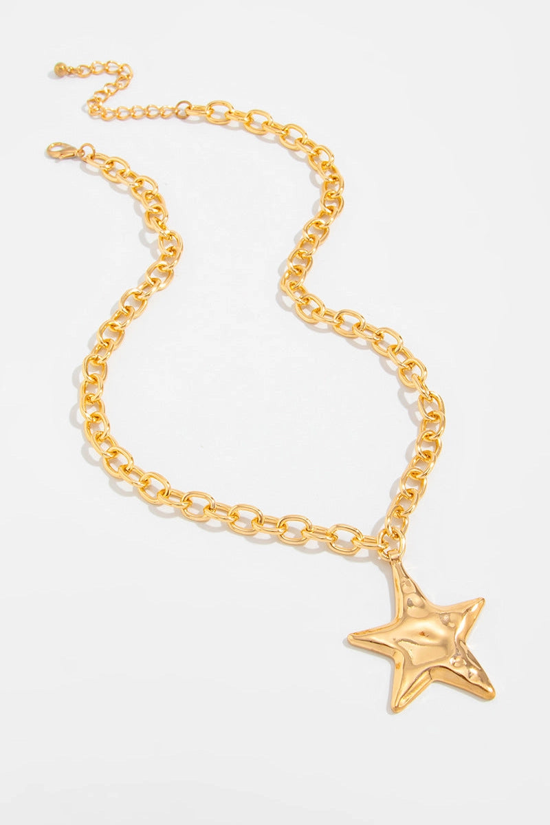 Hammered Star Necklace