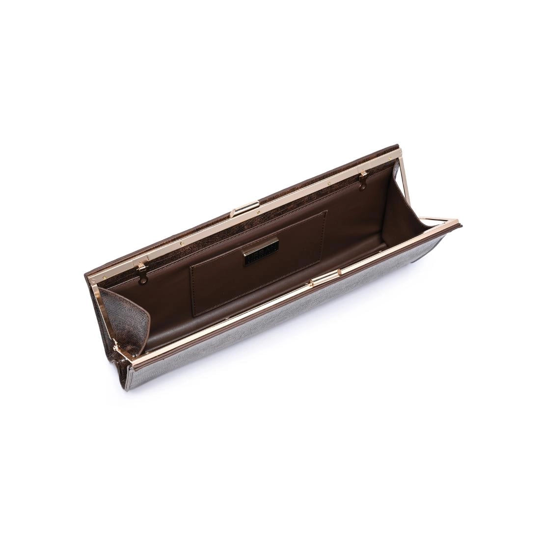 Nazlee Lizard Clutch Brown
