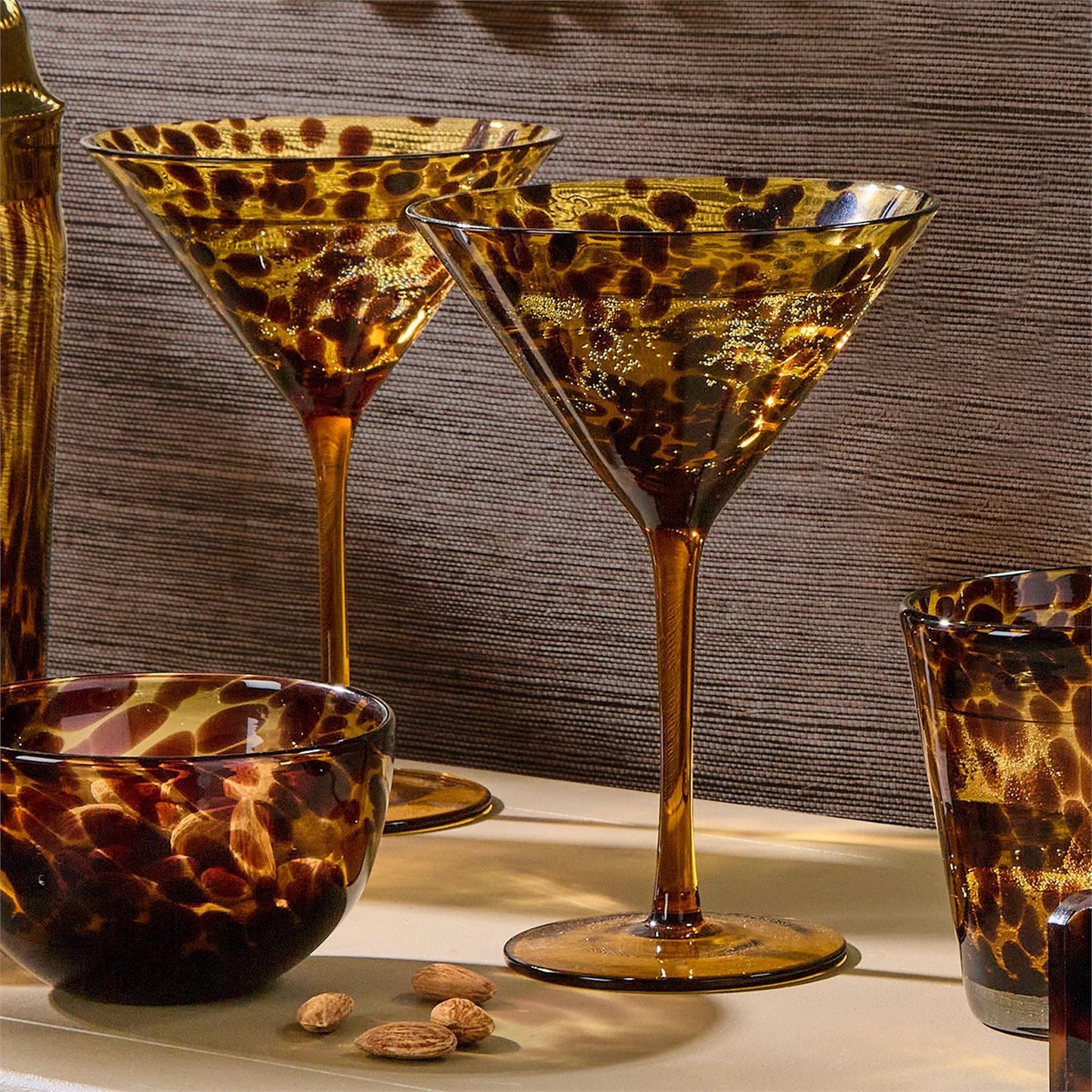 Tortoise Martini Glass - Clothe Boutique