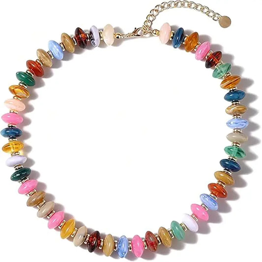 Multi Resin Bead Necklace