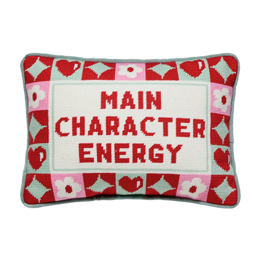 Main Character Embroidered Pillow