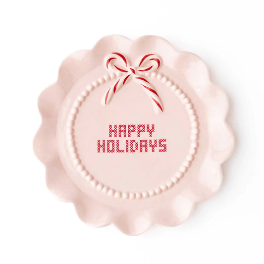 Happy Holidays Plate