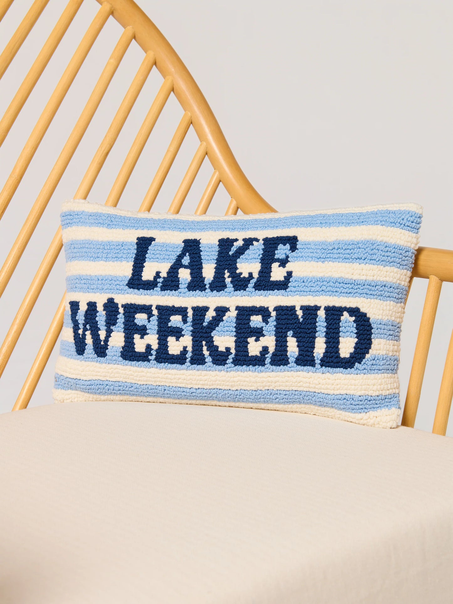 Lake Weekend Stripe Pillow - Clothe Boutique