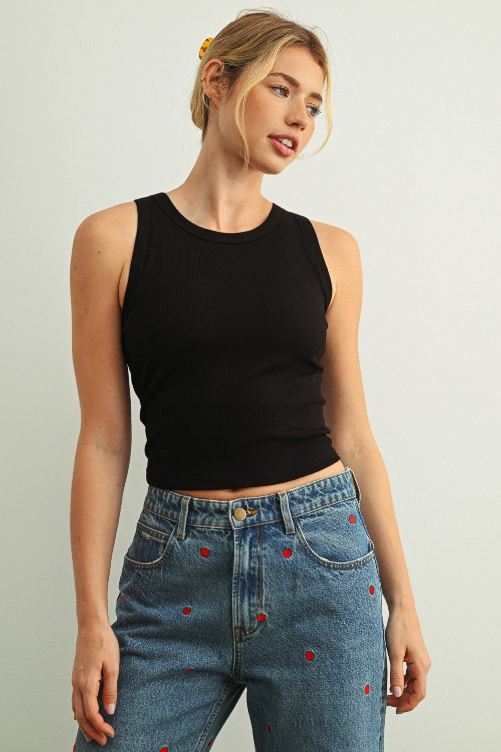 Padded Tank Black