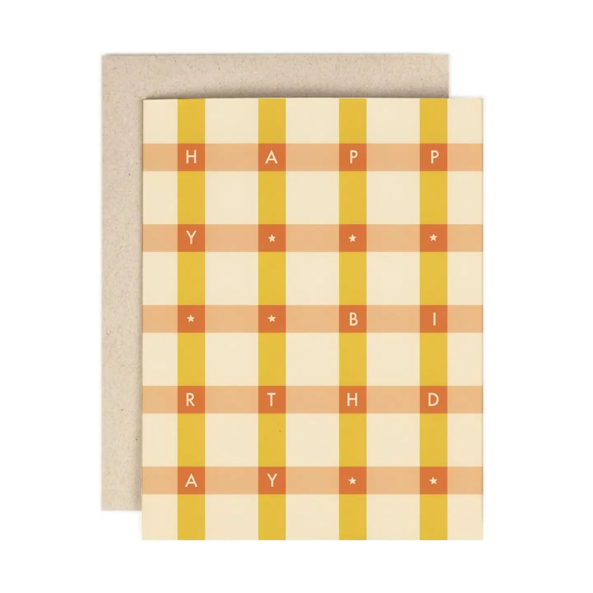 Birthday Golden Check Card