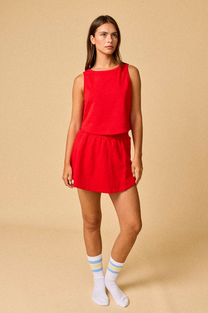 Kailee Tank & Skort Set of 2 Red