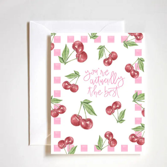 You're the Best Cherries Card