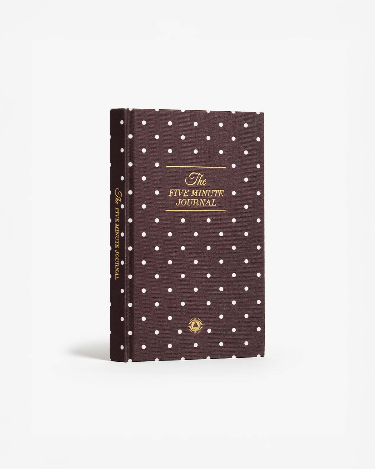 Brown Polka Dot Five Minute Journal - Clothe Boutique