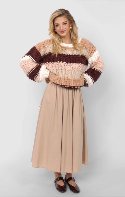 Butter Pecan Chunky Sweater - Clothe Boutique