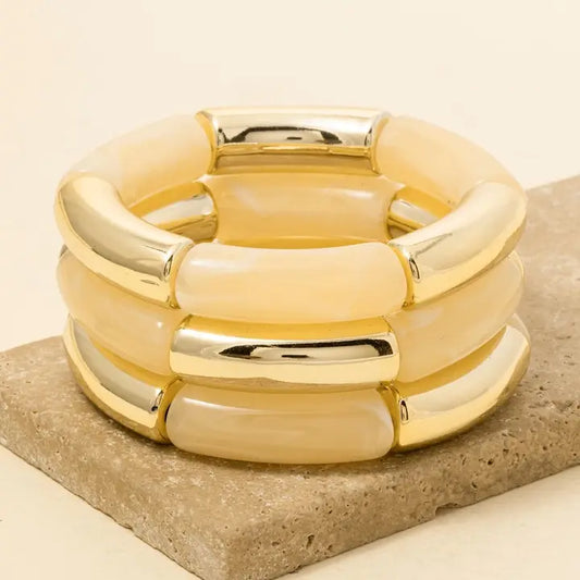 Resin Tube Bracelets