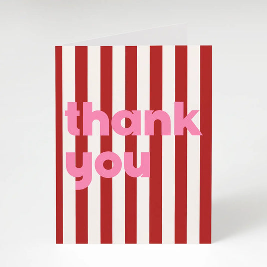 Stripes Thank You Card