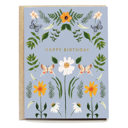 Wildflower Birthday Card