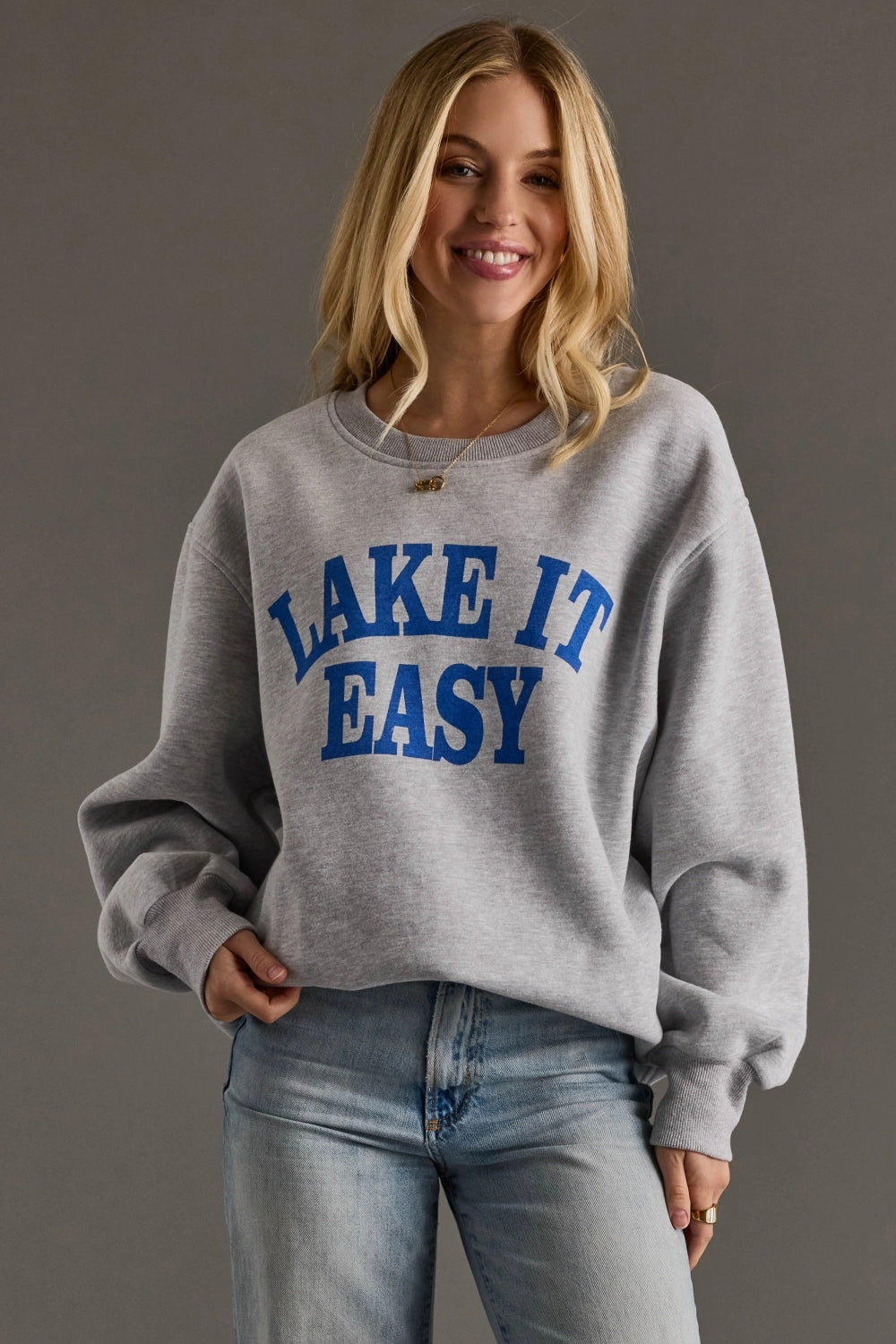 Lake It Easy Sweatshirt - Clothe Boutique